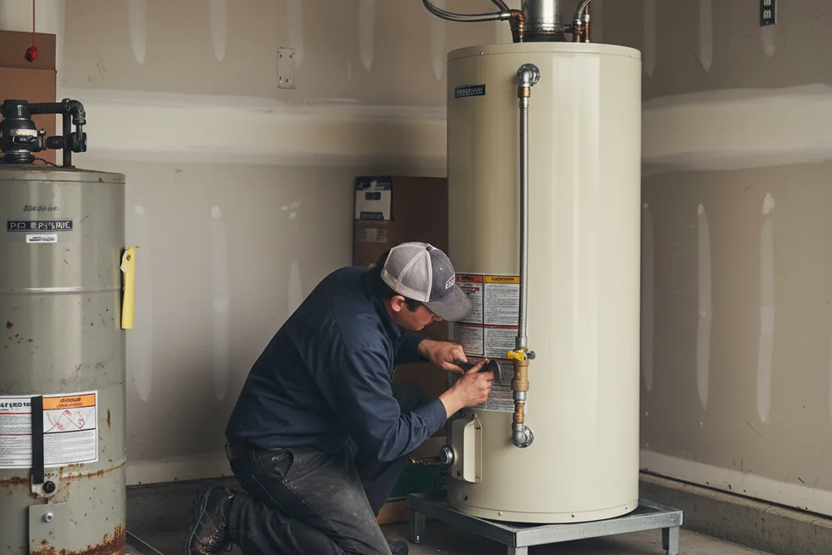 Water heater and shutoff valve replacement in Hahira